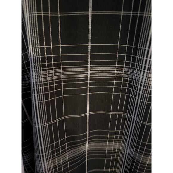 John Ashford Black Plaid Button Up Shirt Men’s XL Short Sleeve Casual - Picture 4 of 5